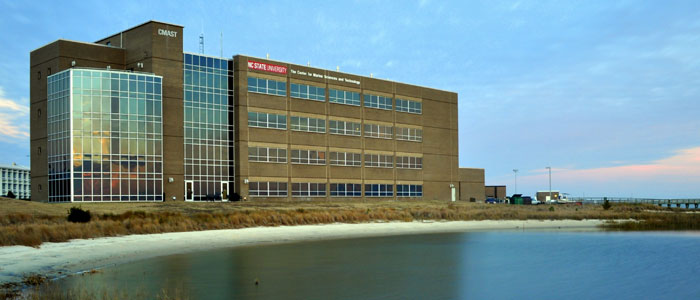 Center for Marine Sciences and Technology (CMAST) from the water.