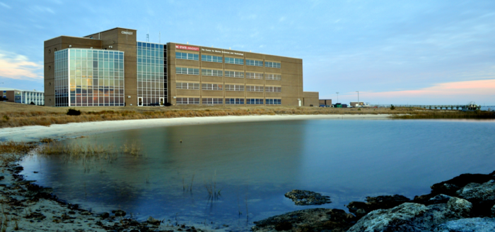 CMAST building from water
